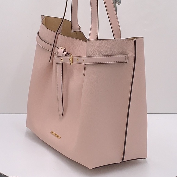 MICHAEL KORS EMILIA LARGE EAST WEST TOTE BAG POWDER BLUSH COLOR - Picture 9 of 14